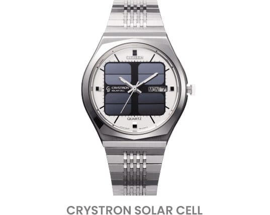 Citizen Crystron Solar Cell de 1976, el primer reloj analógico solar