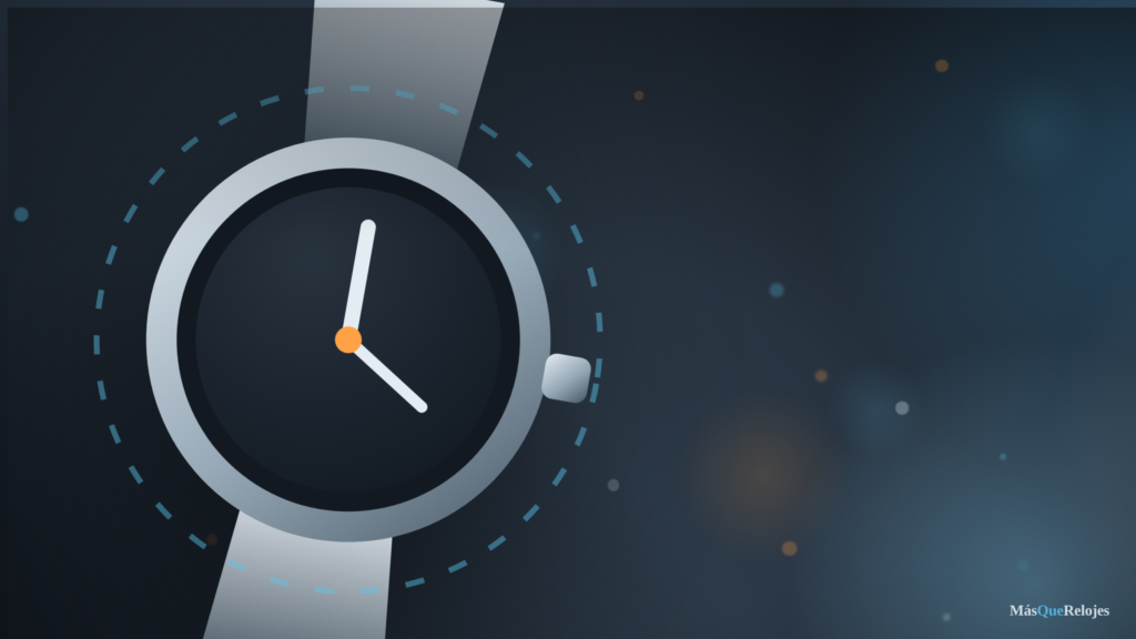 Reloj Breil de acero con esfera oscura sobre fondo azul acero